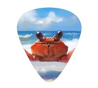 Crabs on the beach Durable guitar picks - three thicknesses of thin, medium and thick are available, suitable for guitar, bass, electric guitar and ukulele