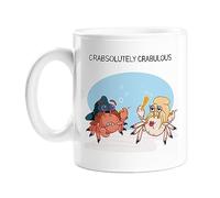 Crabsolutely Crabulous Mug | Funny Absolutely Fabulous Crab Pun Mug, Crabs Dressed As Patsy and Edina, Fabulous Crabs, Housewarming