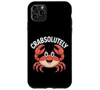 Crabsolutely Cute Crab Pun Ocean Coastal Humor Case for iPhone 11 Pro Max
