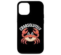 Crabsolutely Cute Crab Pun Ocean Coastal Humor Case for iPhone 12/12 Pro