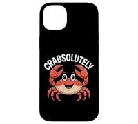 Crabsolutely Cute Crab Pun Ocean Coastal Humor Case for iPhone 14 Plus