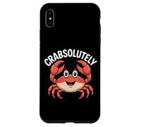 Crabsolutely Cute Crab Pun Ocean Coastal Humor Case for iPhone XS Max