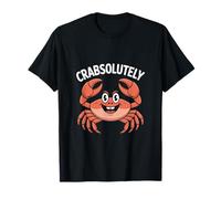 Crabsolutely Funny Crab Pun Ocean Beach Vibes T-Shirt