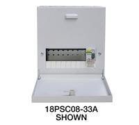 Crabtree 18PSC05/33A Polestar Compact 5 Way 80A 1P+N Type A Surface Distribution Board c/w 80A 30mA RCCB