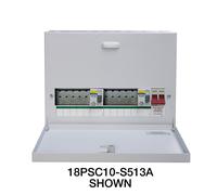Crabtree 18PSC10/S613A Polestar Compact 10 Way (6+4) Split Load Type A 1P+N Distribution Board c/w Dual RCCB
