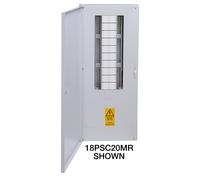 Crabtree 18PSC24MR Polestar Compact 24 Way 125A 3P+N Type B Surface Distribution Board