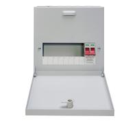 Crabtree 18SN08L Loadstar 8 Way 100A 1P+N Type A Surface Distribution Board c/w Switch Disconnector