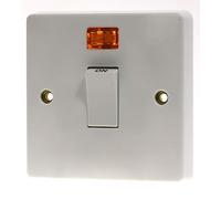 Crabtree 4015/3 Isolator Switch 20a Double Pole with Neon Indictor