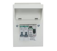 Crabtree 502/363GU Starbreaker 2 Way RCD Incomer Consumer Unit with with 63A 30mA Type A RCD, 1x B6 & 1x B16 MCB