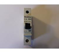CRABTREE 6FS32C 32 Amp Single Pole MCB Circuit Breaker Type C 32A 240 Volt SP