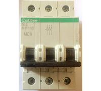 Crabtree 6HT16B Triple Pole MCB Type B 16 Amp