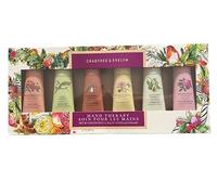 Crabtree And Evelyn 6 pc Hand Therapy Set .9 Oz each Pomegranate, Lily, Gardner's, Summer Hill, Avocado, Rosewater Hand lotion