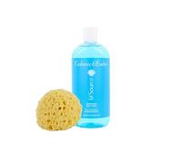 Crabtree and Evelyn La Source Shower Gel Body Wash 500ml Bundle with Rainbow Gifts Soft Sponge