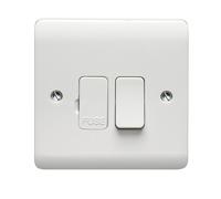 Crabtree CR1826 Instinct White Moulded 13A DP Switched Fused Connection Unit with Neon