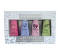 Crabtree & Evelyn Crabtree and Evelyn Hand Therapy Kit 4 Piece 0.9 Ounce Each Rose Water, Lavender, Lily, Pear and Pink Magnolia