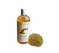 Crabtree & Evelyn Gardeners Bath & Shower Gel 500ml Bundle with Rainbow Gifts Soft Sponge