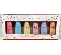 Crabtree & Evelyn | Hand Therapy 6-Pack (0.9 oz Each) (Summer Hill, La Source, Lavender, Pomegranate, Pear & Pink Magnolia and Rosewater)