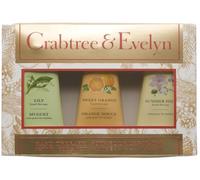 Crabtree & Evelyn Hand Therapy (Crabtree Mixed Scents 3 Pack, Lily, Sweet Orange and Summer Hill)