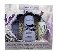 Crabtree & Evelyn Lavender Hand Therapy, Body Wash and Body Lotion 4 Piece Gift Set