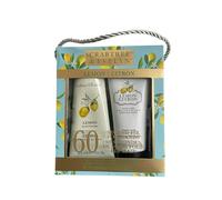 Crabtree & Evelyn Lemon Citron Hand Therapy Cream and Hand Scrub Set, 3.5oz EACH