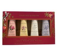 Crabtree & Evelyn | Rosewater, Summer Hill, Nantucket Briar & Lavender Hand Therapy Set | 0.9 oz X 4
