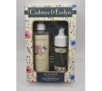 Crabtree & Evelyn Summer Hill Body Hydration Set - Soothing Body Mist (226 ml) Body Oil (113 ml)