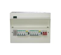 Crabtree LS10BUB8HI Loadstar 10 Way High Integrity Consumer Unit with 100A Main Switch, 2x80A 30mA Type A RCD & 8 MCBs