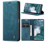 Cracedily for Xiaomi Redmi 15C/Xiaomi Poco C85 Case, Wallet Case Flip Leather with Card Holder Magnetic Closure Shockproof Kickstand Protective Phone Cases Cover for, Blue-Green