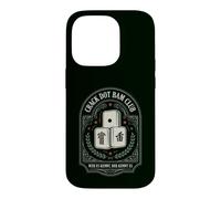 Crack Dot Bam Club Retro Mahjong Night Player Design Case for iPhone 14 Pro
