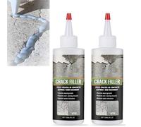 Crack Filler Asphalt Black, For Filling In Cracks On Asphalt Driveways And Roads, Suitable for Filling Cracks in Asphalt, Concrete and Tarmac Repair, Installs Easily Dry Granular No Mess (2, 150ml)