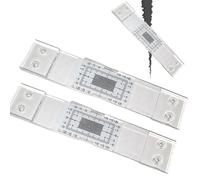Crack Gauge Monitoring Record, 2 Pieces Tell Tale Crack Monitor, Precise Gauge Inspection Tool, Telltale Cracks Measuring Tool for The Standard and Corner Cracks