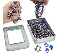 Crack Magnets Bundle | 2X Extra Strong Magnetic Balls (33mm) & 550+ Colorful Magnetic Stones (5-7mm) | Sensory Magnet Toy Set for ASMR, Stress Relief & Creativity, Novelty Adults Gifts (620)