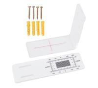 Crack Monitor - L Shape Acrylic Measuring Detector, Precise Crack Gauge for Tracking, Structural Safety Tool, Building Inspection Item with Standard Scale, Movement Analysis Device for Wall Corners