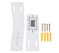 Crack Monitoring Record, L Shape Ruler, Acrylic Measuring Tool with Accurate Scale, Crack Tracker with Sturdy Material, Construction Accessory, Inspection Instrument for Building Wall Corner