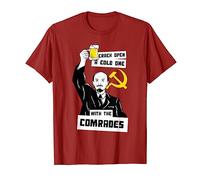 Crack Open A Cold One With The Comrades T-Shirt - Lenin Meme T-Shirt