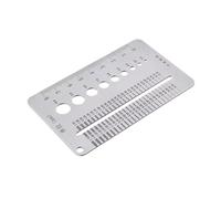 Crack Width Gauge, Gap Measuring Ruler Tool, 4.33 Inches Sturdy Stainless Steel Construction, Precision Inspection Scale for Home, Wall, Construction, Monitoring, Survey, Structural Check