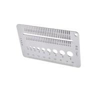 Crack Width Messel - Stainless Steel Industry Gap Ruler | Concrete Crack Gauge with Corrosion Resistant Precision Ruler, Compact Fracture Tester for Structural Assessment, Easy Read Width