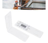 Crack Width Ruler, Acrylic Standard Tell Tale Crack Gauge Crack Monitoring Record Corner Crack Monitor Transparent Inspection Ruler for Scratch and Spot