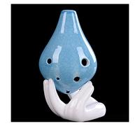 Cracked Colored Glaze Ocarina 6-hole Short Mouth Alto C Tone Beginner Ocarina Musical Instrument With Lanyard ocarina instrument (2)