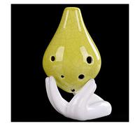 Cracked Colored Glaze Ocarina 6-hole Short Mouth Alto C Tone Beginner Ocarina Musical Instrument With Lanyard ocarina instrument (1)