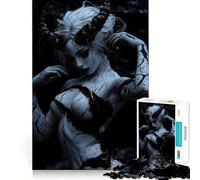 Cracked Demoness 1000 Piece Jigsaws for Teenagers Logic Boost, Thick Material, Home Fun, Perfect Decor (38x26cm)