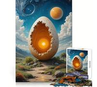 Cracked Egg Landscape Jigsaw Puzzle 1000 Piece for Teenagers Sharp Logic, Indoor Fun, Family Pastime, Perfect Art (38x26cm)