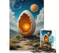 Cracked Egg Landscape Jigsaw Puzzle 1000 Piece for Teenagers Sharp Logic, Indoor Fun, Family Pastime, Perfect Art (38x26cm)