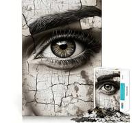 Cracked Eye Jigsaw Puzzles for Adults 1000 Piece Logic Fun, Smooth Thick, Playful Challenge, Xmas Santa Gift (38x52cm)