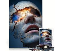 Cracked Face with Galaxy Teenagers 1000 Piece Jigsaw Puzzle Logic Play, Clear Hue, Family Enjoyable, Nice Art (50x75cm)