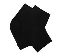 Cracked Heel Socks with Hydrating Gel Overnight Foot Care Elastic Cuffs Toeless Design Breathable Anti, Black, Small-XX-Large