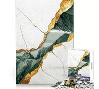 Cracked Mountain Landscape for Adults 1000 Piece Jigsaw Puzzle Logic Skill, DownTime Game, Family Bond, Wall Art (50x75cm)