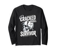 Cracked Skull Survivor Head Trauma Warrior Long Sleeve T-Shirt