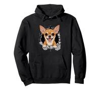 Cracked Wall Chihuahua Chihuahuas Pullover Hoodie
