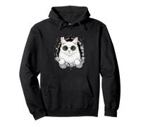 Cracked Wall Turkish Angora Sunglasses Ankara Cat Pullover Hoodie